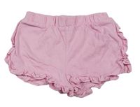 Světlerůžové kraťasy s volánky Matalan