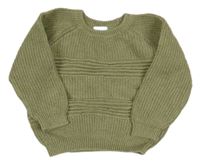 Khaki vzorovaný svetr Primark