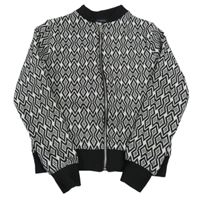 Bílo-černá vzorovaná lehká bunda Matalan