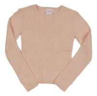 Světlerůžový vzorovaný lehký svetr 