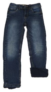 Tmavomodré podšité skinny rifle Pocopiano