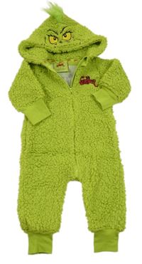 Zelená huňatá kombinéza s kapucí - Grinch Primark