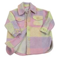 Barevná kostkovaná košilová bunda s kapsičkami Primark