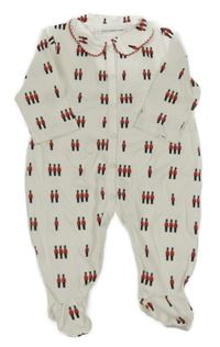 Bílý overal s vojáčky 