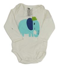 Bílé body se slonem H&M