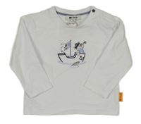 Bílé triko s medvědem 