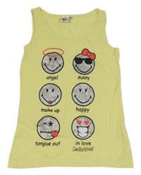 Žlutý top se smajlíky 