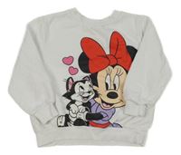 Bílá mikina s Minnie H&M