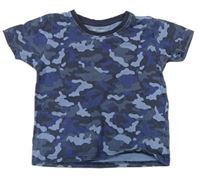 Tmavomodro-modré army tričko Primark
