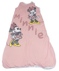 Růžovo-bílý zateplený spací pytel s Minnie George