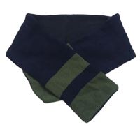 Tmavomodro-khaki šála Matalan