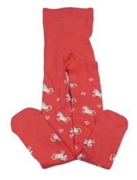 Růžové punčocháče s jednorožci