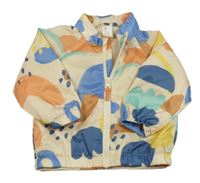 Béžovo-barevná vzorovaná šusťáková jarní bunda H&M