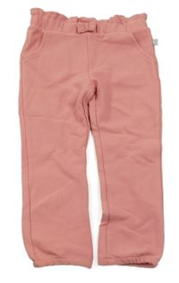 Růžové žebrované tepláky Liegelind