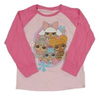 Světlerůžovo-růžové triko - LOL