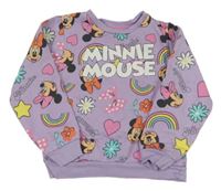 Lila mikina s Minnie a obrázky 