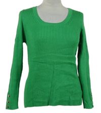 Dámský zelený žebrovaný svetr F&F