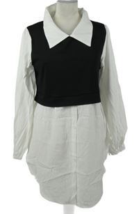 Dámská černo-bílá halenková tunika Shein 