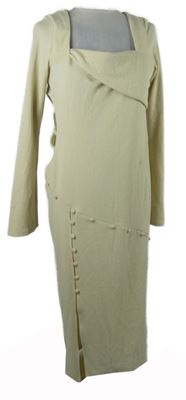 Dámské béžové žebrované midi šaty Asos 