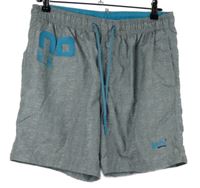 Pánské šedé plážové kraťasy Superdry 