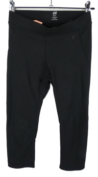 Dámské černé sportovní capri legíny H&M