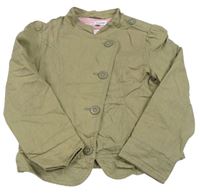 Khaki lněná crop bunda M&S