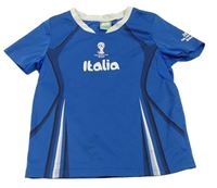 Modrý sportovní dres s potiskem 