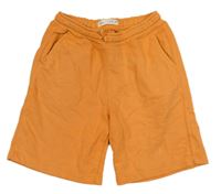Oranžové teplákové kraťasy Zara