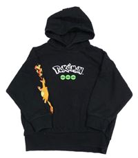 Černá mikina s Pokémonem a kapucí 