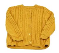 Žlutý propínací svetr Nutmeg