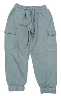 Světlemodré cargo tepláky H&M