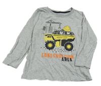 Světlešedé triko s autem Kiki&Koko