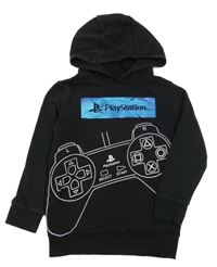 Černá mikina s PSP ovladačem a kapucí 