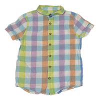 Barevná kostkovaná plátěná košile F&F