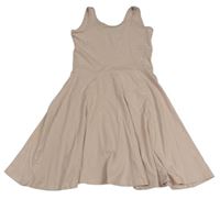 Pudrové bavlněné šaty H&M