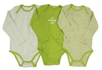 3x Zeleno-bílé body 