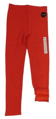 Červené zateplené legíny Dunnes stores