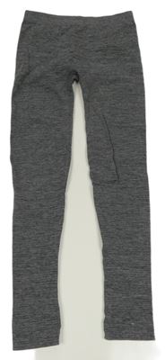 Tmavošedé žíhané bezešvé legíny Y.F.K.