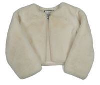 Smetanové kožešinové podšité bolérko St. Bernard