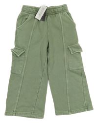 Nové - Světlekhaki tepláky s kapsami Dunnes