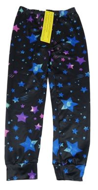 Nové - Černé pyžamové kalhoty s hvězdami 