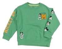Zelená mikina s Mickeym Disney