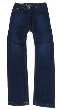 Tmavomodré skinny rifle Esprit