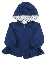 Tmavomodrá šusťáková jarní oboustranná parka s kapucí Mayoral 