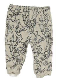 Smetanové fleecové kalhoty s Bambim Disney