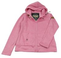 Růžová melírovaná mikina s kapucí Rehall outerwear