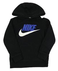 Černá mikina s logem a kapucí Nike
