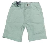 Světlemodré plátěné chino kraťasy Denim 