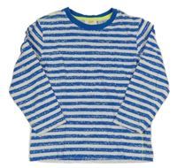 Tmavomodro-bílé pruhované triko Kids