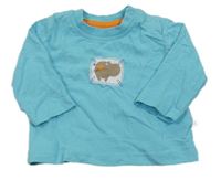 Tyrkysové triko s hrochem Liegelind